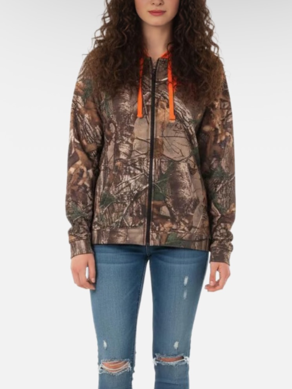NWOT Under Armour Camo Woman’s Zip Up Jacket Hoodie size YXL